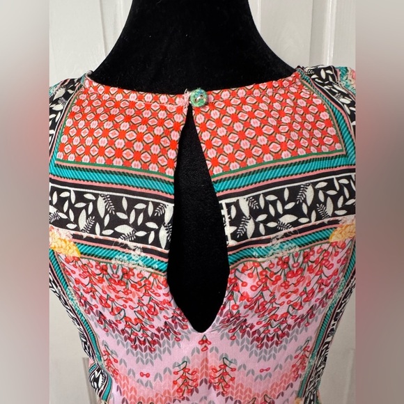 Anthropologie Alessandra Maxi Dress Bhanuni Jyoti Sz 6 Small Boho Beaded Tiered - Picture 7 of 16